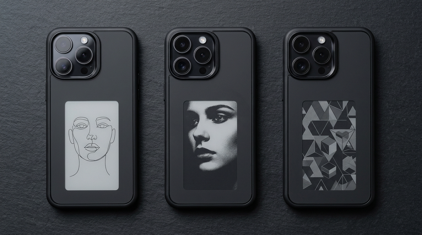 PixelCase — E-Ink Phone Case for iPhone | NFC, Zero Battery